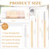 230 Pcs Brow Lamination Supplies with Plastic Box Wooden Micro