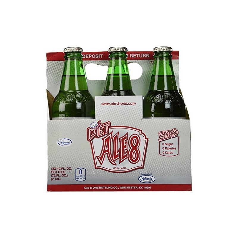 Ale 8 One Diet Soft Drink , 12 Ounce (6