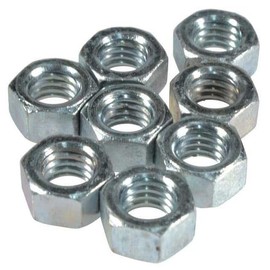 Dayton Hex Nut, 3/8-16 Zinc, PK8