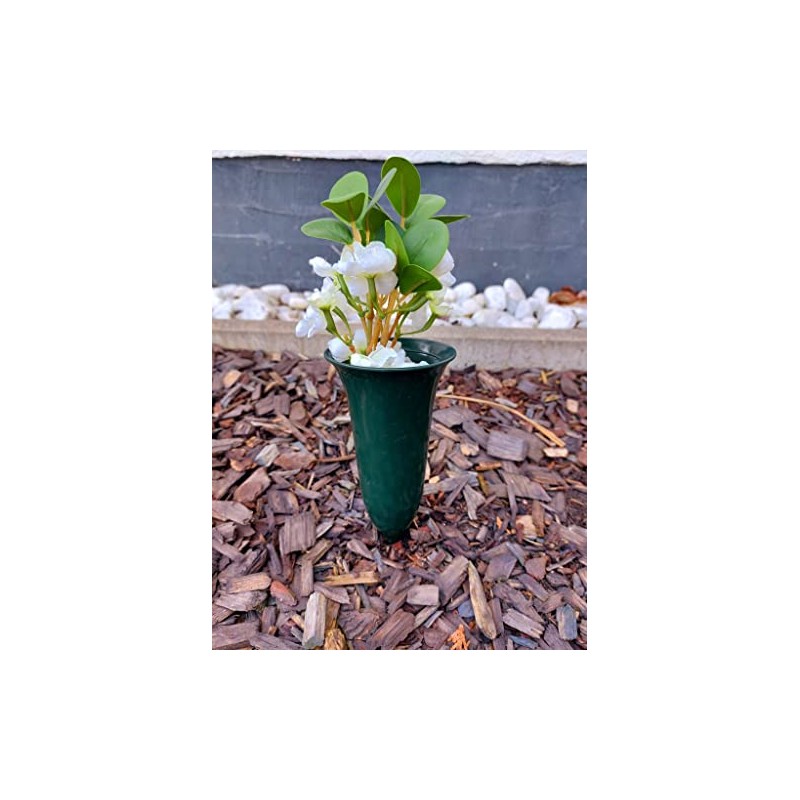 Flower Vase for Cemetery Grave Vase Tulip 21 cm High