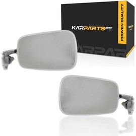 For Volkswagen Beetle 1968-1977 Door Mirror Driver and Passenger Side | Pair | Non-Folding | Manual | Non-Heated | Chrome | Replacement For 113857513D, 113857514D | VW1320101, VW1321101