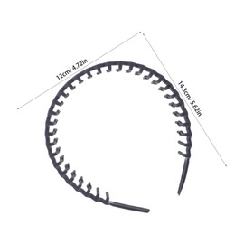 TOVINANNA 7pcs Non Slip Plastic Headband with Wavy Teeth Moisture Resistant Hair Accessory for Women Men Humidityproof Design for Face Washing Spa Skincare