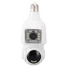 FHD 1080P Dual Lens Light Bulb Security Camera 360 Degree