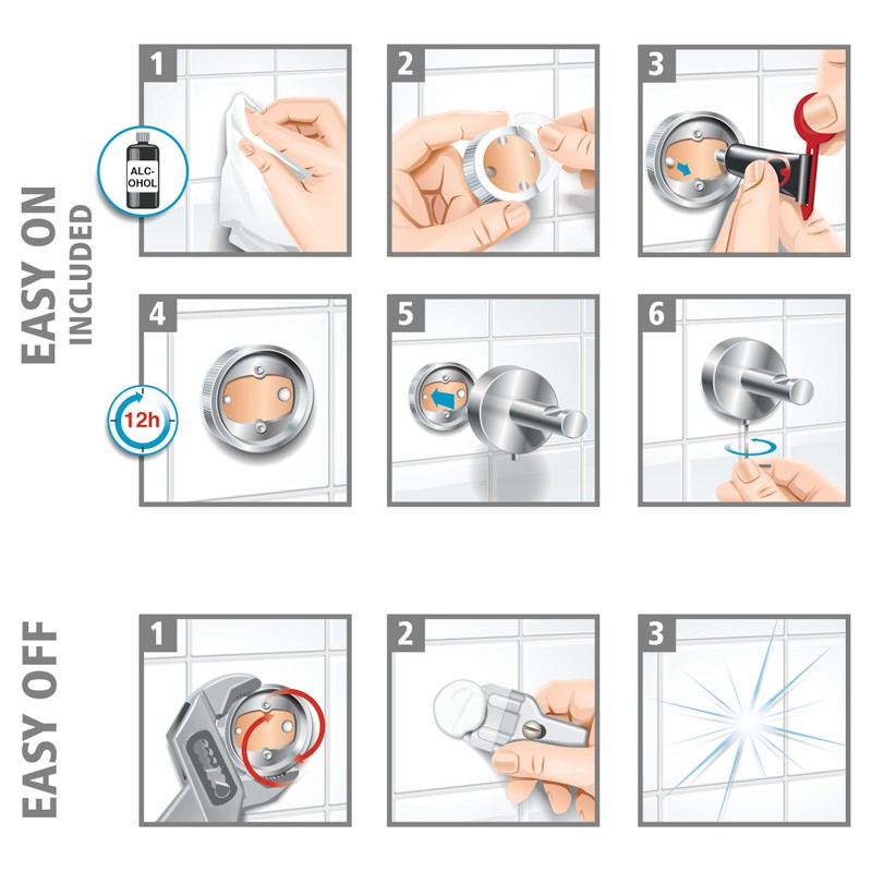 Tesa Black Line Hook Rack (LOXX/KLAAM)