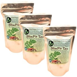 Moringa SlimFit Tea 28 tea bags (Keto, Detox, Paleo, Vitamin & Minerals Booster, Vegan, Gluten-Free, Non-GMO, All Natural) (3-pack)