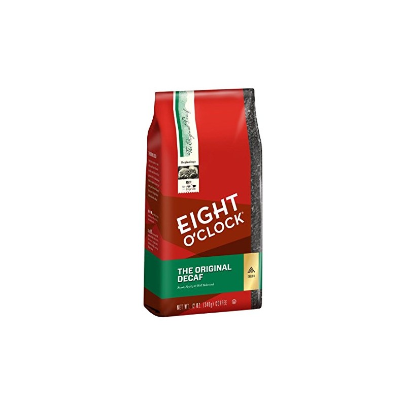 Eight O'Clock Coffee, Decaffeinated Ground, 12-Ounce Bag