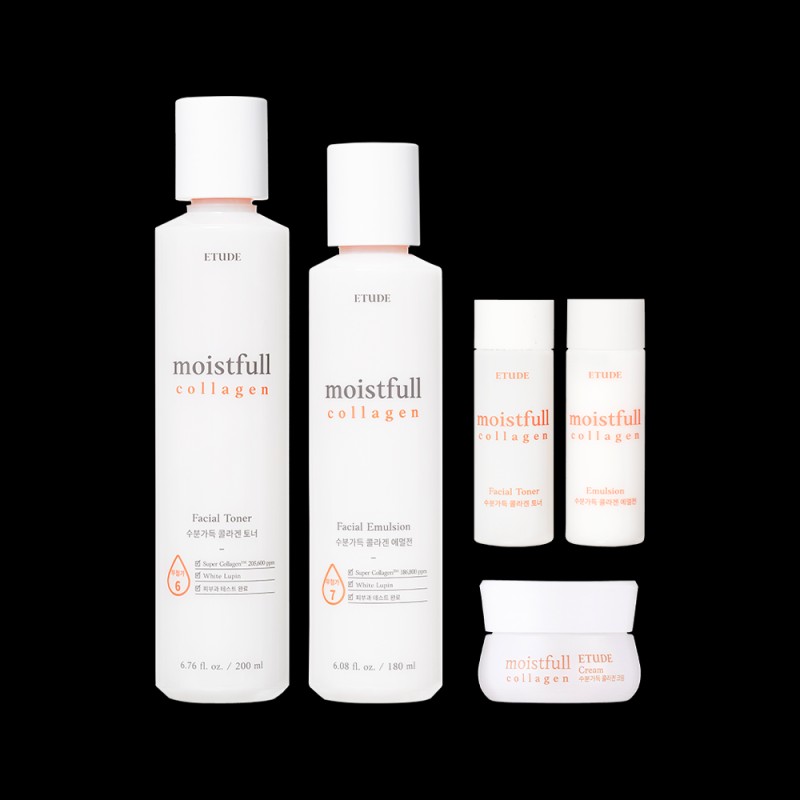 Etude [에뛰드]수분가득 콜라겐 2종 세트 [Etude] Moisture-Full Collagen 2-Piece Set