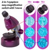 Levenhuk LabZZ M101 Amethyst STEM Microscopio per Bambini con Zoom