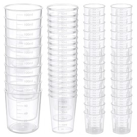 Plastic Measuring Cups, 30ml 50ml 100ml Resin Epoxy Mixing Cups, 50 Pcs