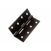 BUTT HINGE ( DOOR GATE ) STEEL BLACK 100MM 4 INCH + SCREWS ( 1 pair )