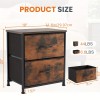SMUG 2 Drawer Dresser Nightstand Pack Of 2 Bedroom Storage