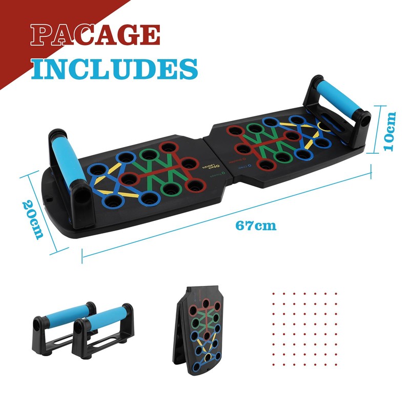 Push Up Board Home Workout Equipment PP Solid Multi Functional
