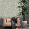 YöL Deer Woods Animals Forest Sage Green Wallpaper - Contemporary