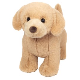 Teddy Hermann 91978 Golden Retriever Dog Standing 30 cm, Green Friends Cuddly Toy, Sustainable Plush Toy Made from Recycled Materials
