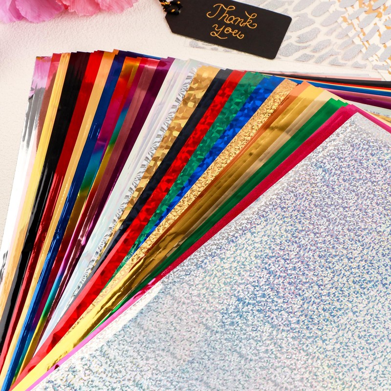 50 Pieces Toner Reactive Foil for Laminator, 20x29cm/7.9x11.4inch Foil Paper