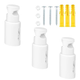 Pack of 3 Radiator Mounting Brackets, Holder for Bathroom Radiators, Towel Radiator Mounting Bracket with Adjustable Distance for Straight or Curved Bathroom Radiators