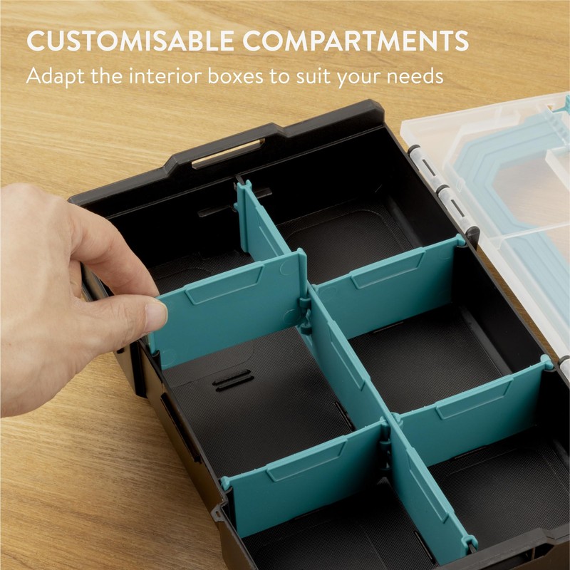 Navaris Sorting Box for Small Parts - 1 x Organiser