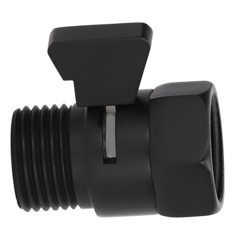 G1/2 Shut Off Valve Brass Water Control Valve Black Shower
