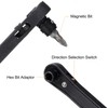 HARFINGTON Right Angle Screwdriver 4" 90 Degree Magnetic Mini Ratchet