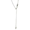 apop nyc Adjustable Sterling Silver Bolo Chain Necklace max length