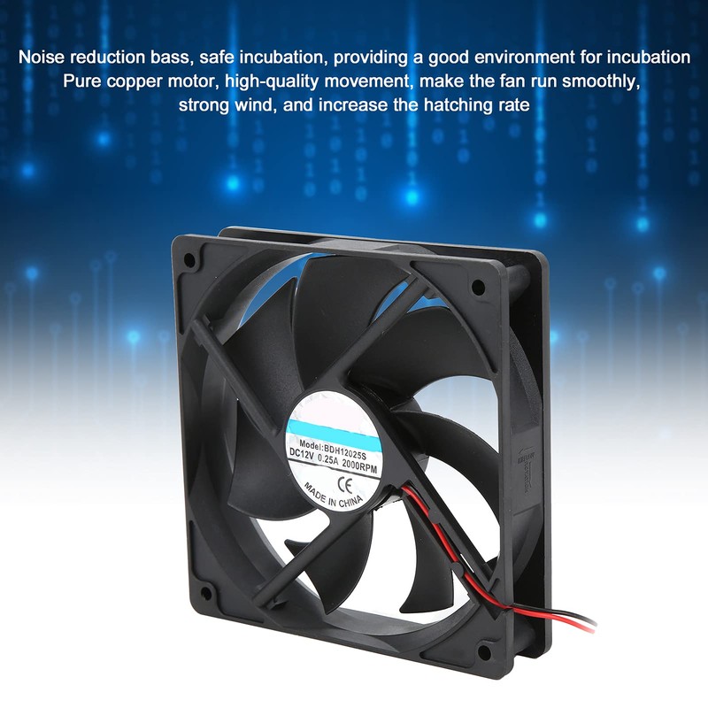 Cooling Fan Incubator Fan 12V Fan Component Cooling Accessories 48/56