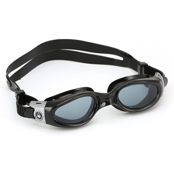 Aqua Sphere Kaiman Swim Goggles with Tinted Lenses for Smaller Faces - Black