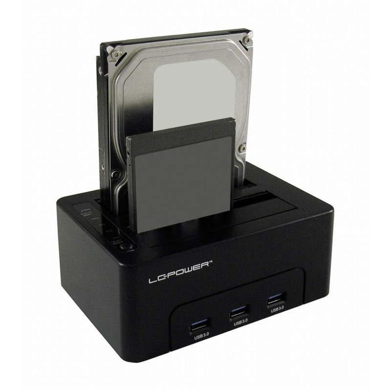 LC-POWER LC-DOCK-U3-HUB storage drive docking station USB 3.0 (3.1 Gen