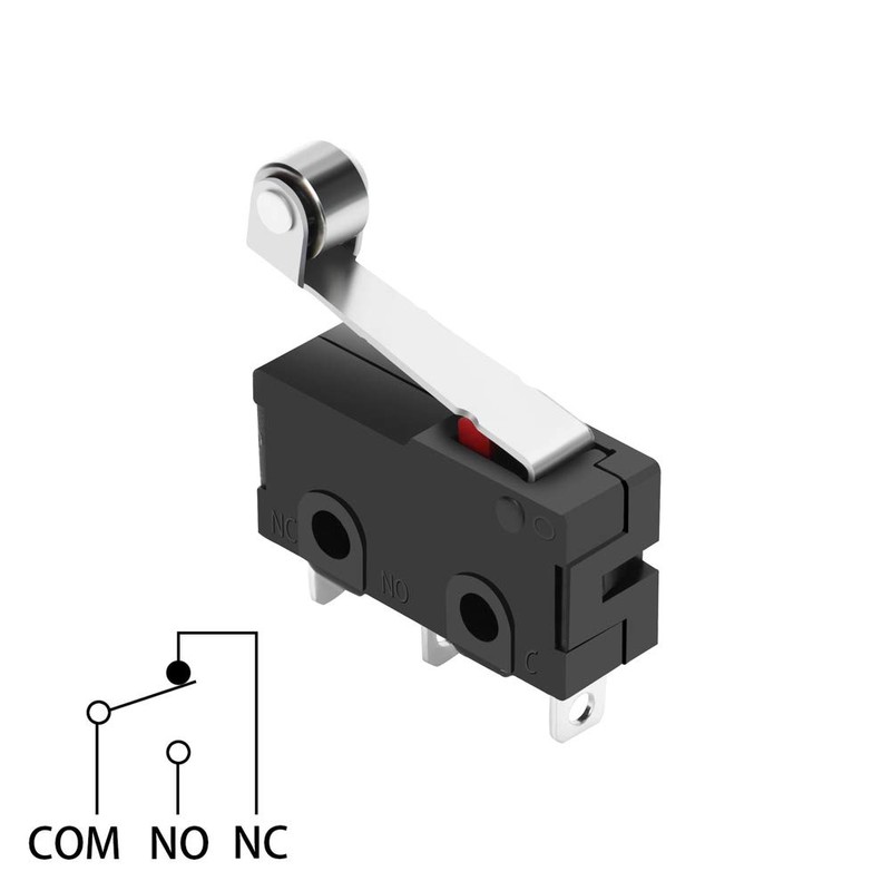 Micro Limit Switch, 12 Pcs Momentary Limit Switch SPDT 1NO