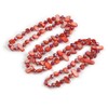 Avalaya Long Imperial Red Shell Nugget and Dark Red Faceted