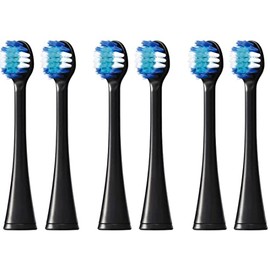 Panasonic EW0800-K Replacement Brush, Doltz Extra Fine Bristle Brush, Compact, Set of 2, Set of 3 (Total of 6 Pieces) (Black)