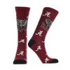 Alabama Crimson Tide Mayhem Crew Socks (Crimson/Black/White, Medium) - Alabama