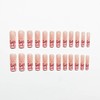 24 Pcs Coffin RIICFDD Press on Nails French Tip Fake
