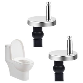 2 Pack Toilet Seat Hinges Fixings – Quick Release Toilet Seat Fittings for Universal Fit | Strong, Rustproof & Easy to Install | Sturdy Replacement Hinges for Bathroom Repairs & Upgrades