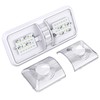 2 Pack RV LED Ceiling Double Dome Light Fixture with