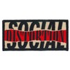 C&D Visionary Social Distortion Ripped Logo Patch, Black, Red