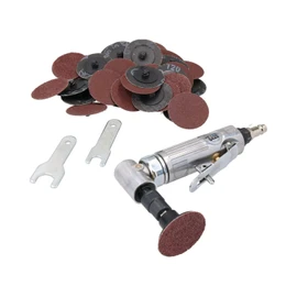 Air Angle Die Grinder Tool 20,000 RPM with 41pc Quick Change Sanding Kit