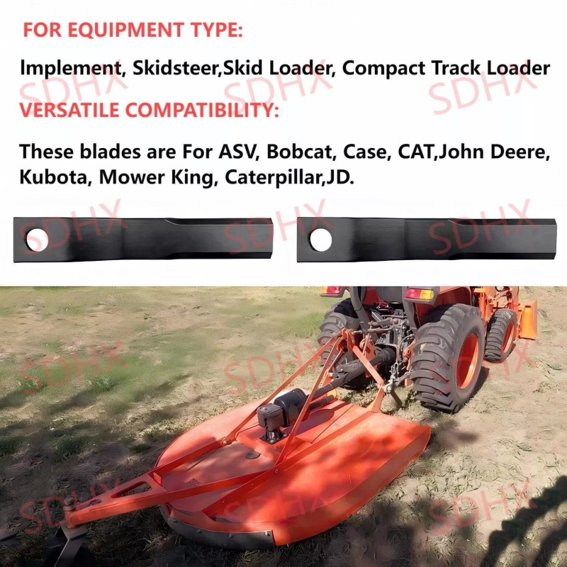 Mhanewv Skid Steer Brush Cutter Cutting Blades，For Forestry Machinery AGT-RC72