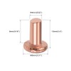 sourcing map 25 Pcs 5/32" x 5/16" Flat Head Copper