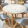 MAGICLULU Round Tablecloth Vinyl Cover for Dining Picnic Tables Scratch-Resistant