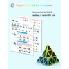 ROXENDA Pyramid Speed Cube Original Triangle Carbon Fiber Pyraminx Puzzle