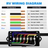 Nilight 2PACK 7 Way Electrical Trailer Junction Box 7 Gang