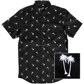 Molokai Shirts (Palm Trees (Black), Medium)