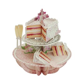 Pirouettes - Wedding Cake- 3d Greeting Card