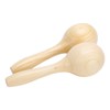 2Pcs Sand Hammer Early Education Instrument Wooden Toddler Percussion Musical