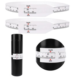 2 in 1 Circumference Measuring Ruler, 2 PCS Width Measurer for Sublimation Blanks Tumbler Width Measurer Plastic Tape Measure for Accurately Measure, Heat Sublimation Accessories