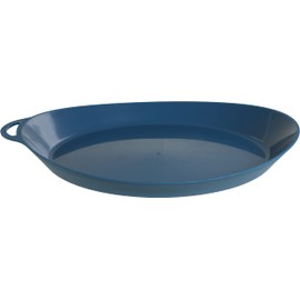 Lifeventure Ellipse Reusable Plate For Camping, Travel & Outdoor - Navy Blue