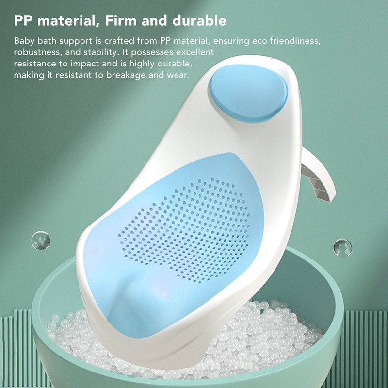 Foldable Soft TPE Baby Bath Support Safe PP Ergonomic Round