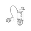Fluidmaster Pro Button Dual Flush Valve – Long Cable, White,