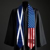 2025 Scotland Flag and USA Flag Graduation Stole Graduation Sash