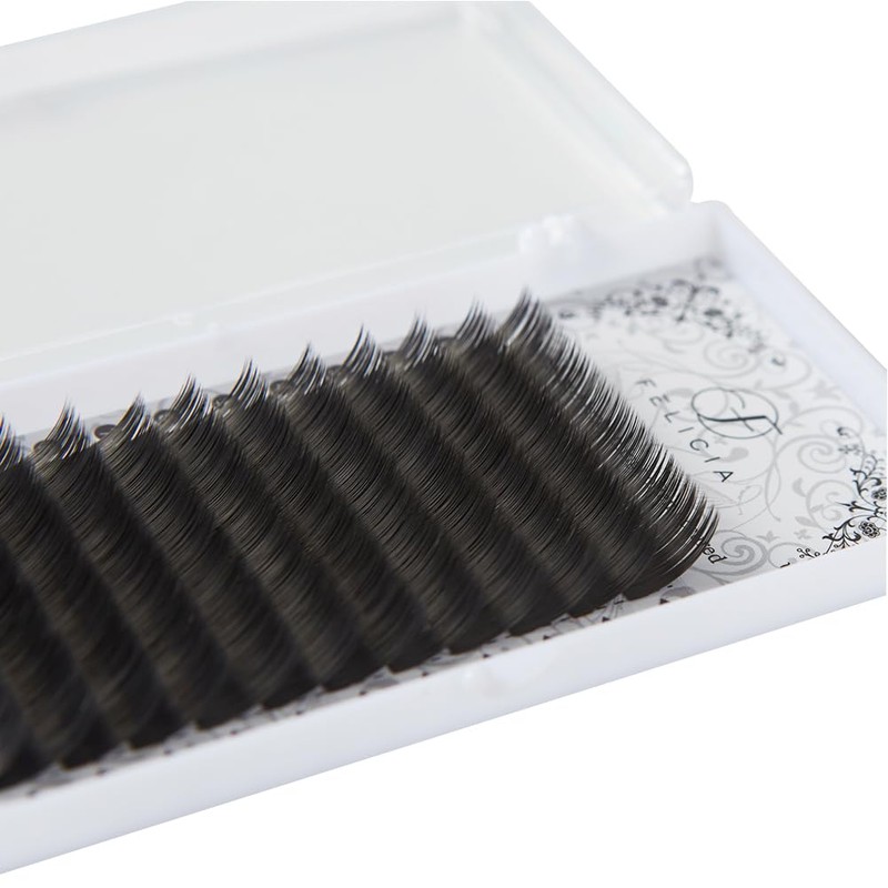 FELICIA Flat Lash Matte Eyelash Extensions Ultra Soft Single Matsueku